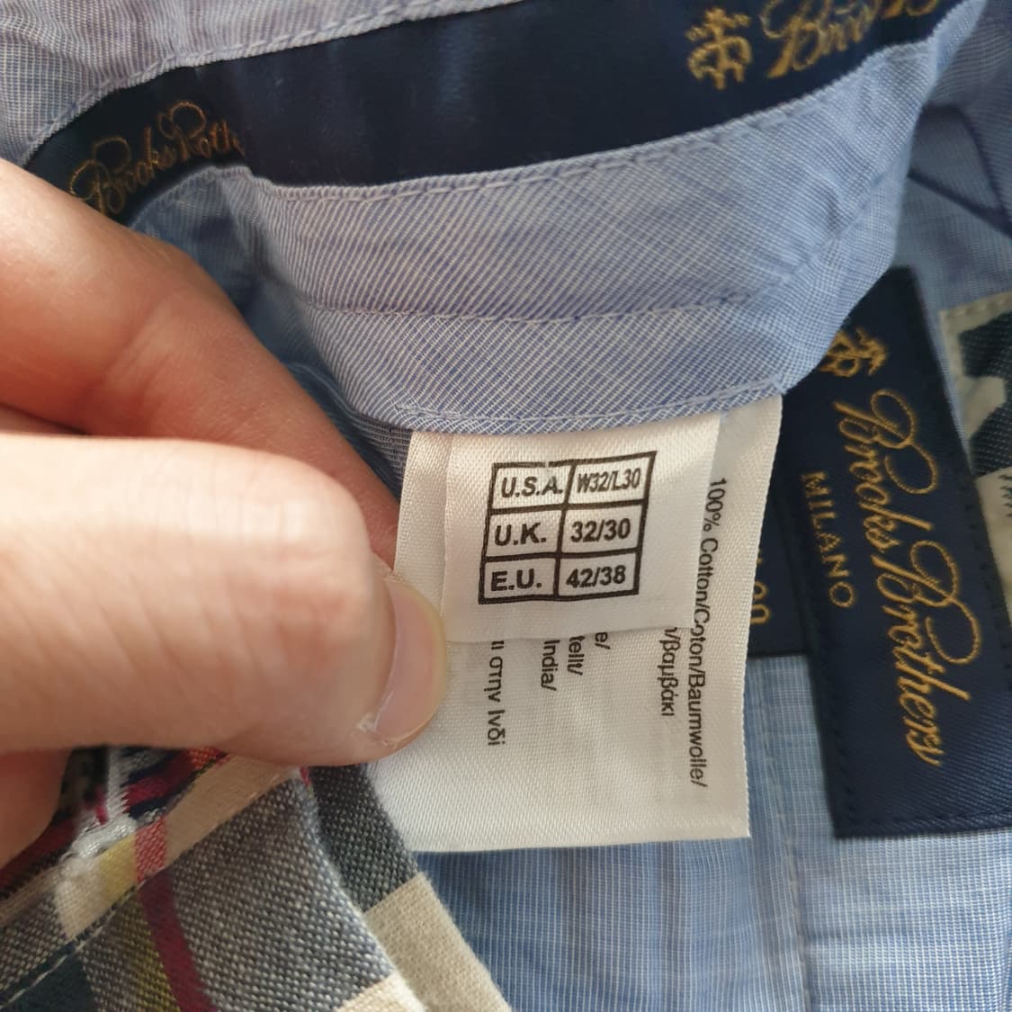 [무료배송] Brooks Brothers 체크 패턴 바지 상품이미지4