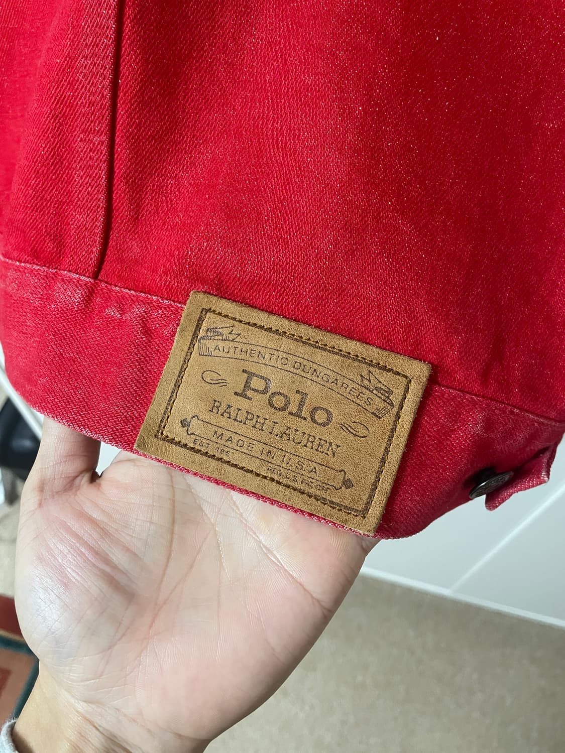 90s 폴로랄프로렌 던가리 데님자켓 M 상품이미지6