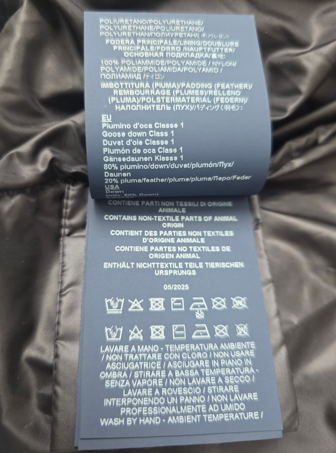 에르노(HERNO)글로스 보머 구스다운 패딩 블랙 (105)자켓 상품이미지7