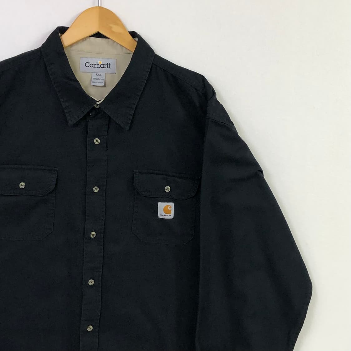 Xxl 칼하트 블랙 워크 빅셔츠 상품이미지1