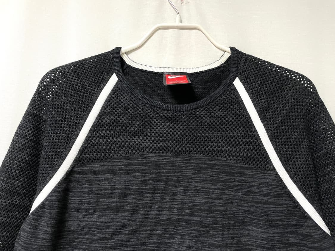 나이키 여성 테크팩 기능성 메쉬 니트 긴팔티 90(L) _ 블랙 상품이미지2