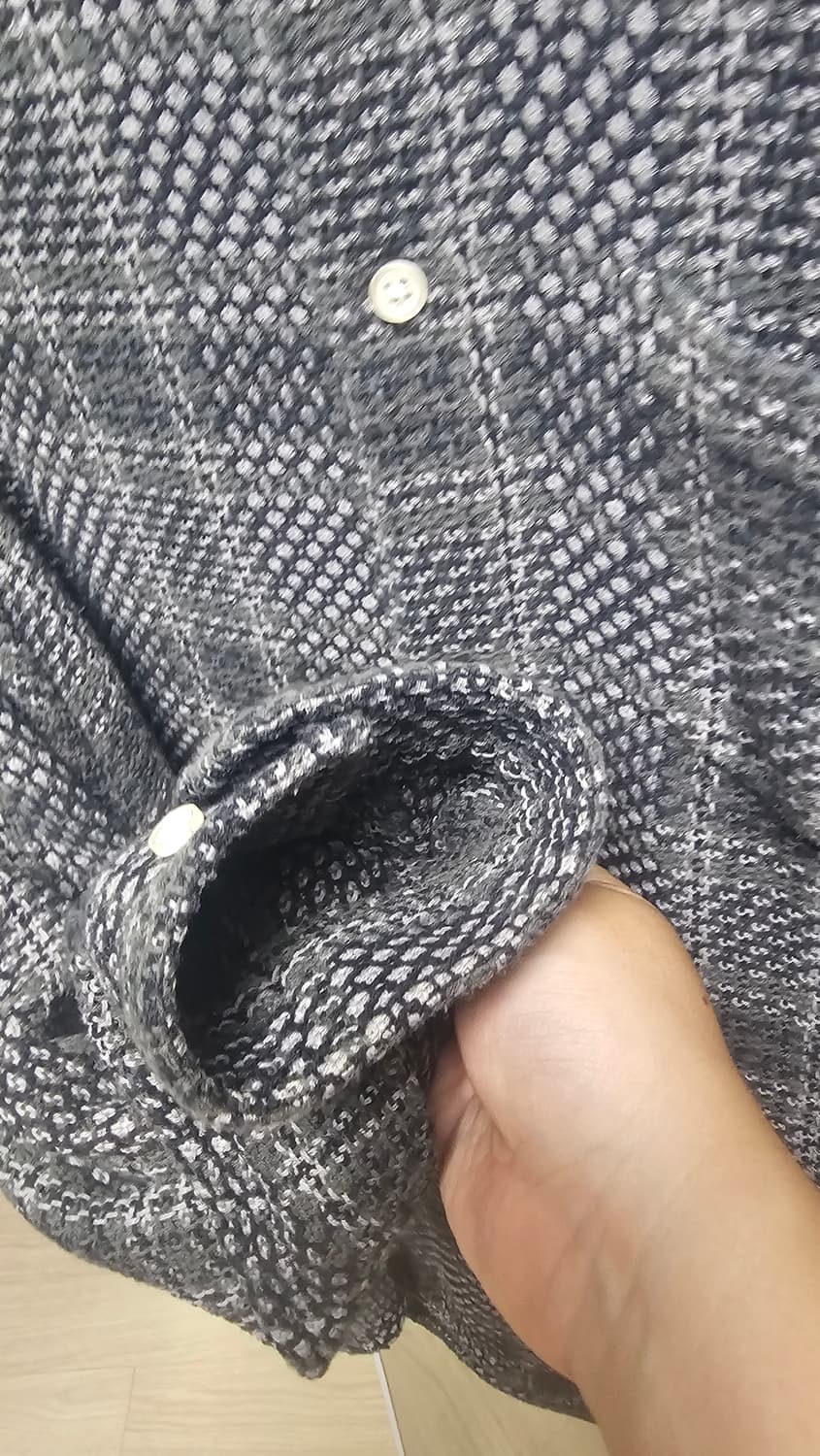 슈프림 베스킷 위브 플레이드 셔츠 블랙 xl 상품이미지5