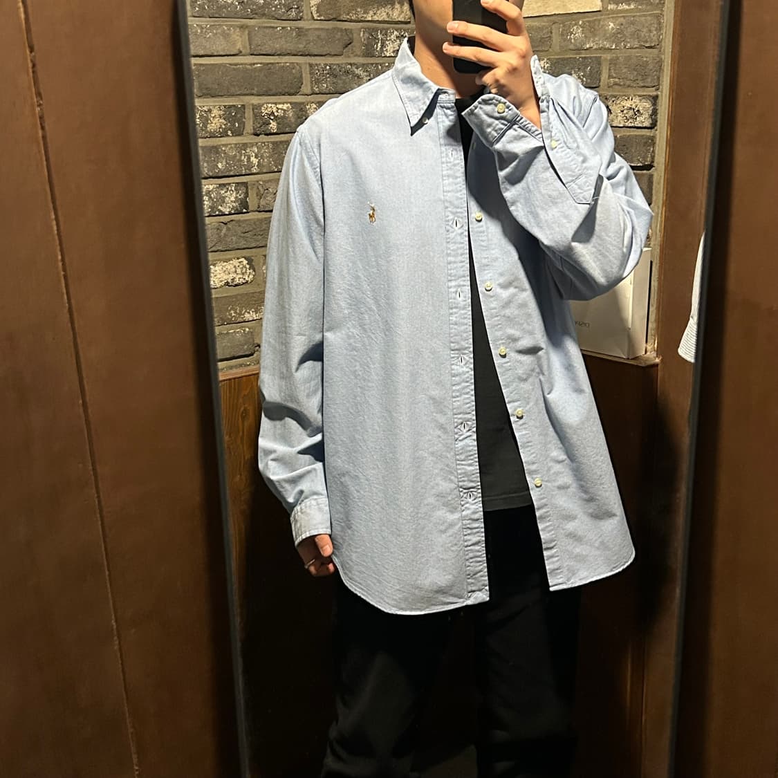 XXL) 폴로 랄프로렌 클래식핏 옥스포드 셔츠 큐알탭 신형 상품이미지9