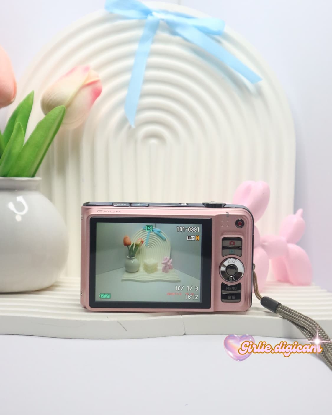 츄디카+베이비핑크!) 카시오 엑슬림 EX-H15 상품이미지4