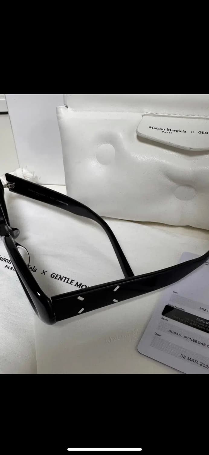 (에눌가능) 풀박스 젠틀몬스터 x 마르지엘라 MM107 블랙 선글라스 상품이미지3