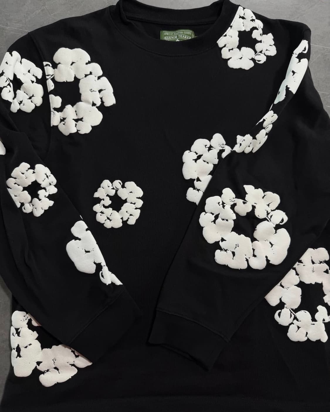 데님티어스 Cotton Wreath Long Sleeve Black L 상품이미지2