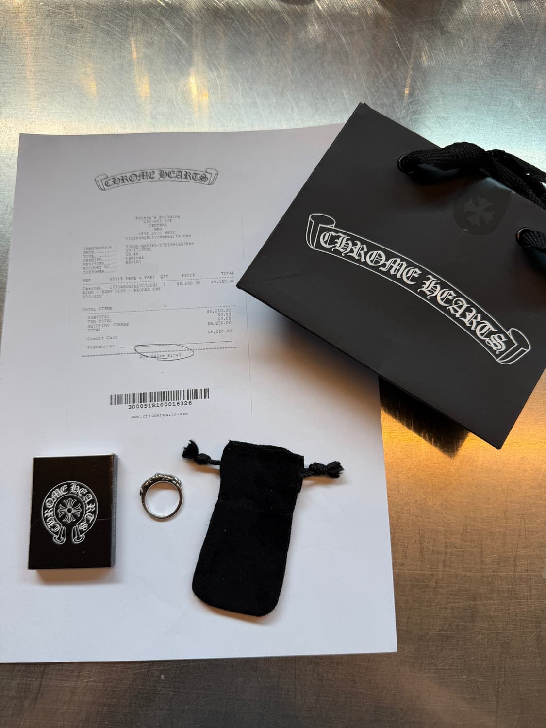 (US7) 크롬하츠 베이비플로랄링  상품이미지3