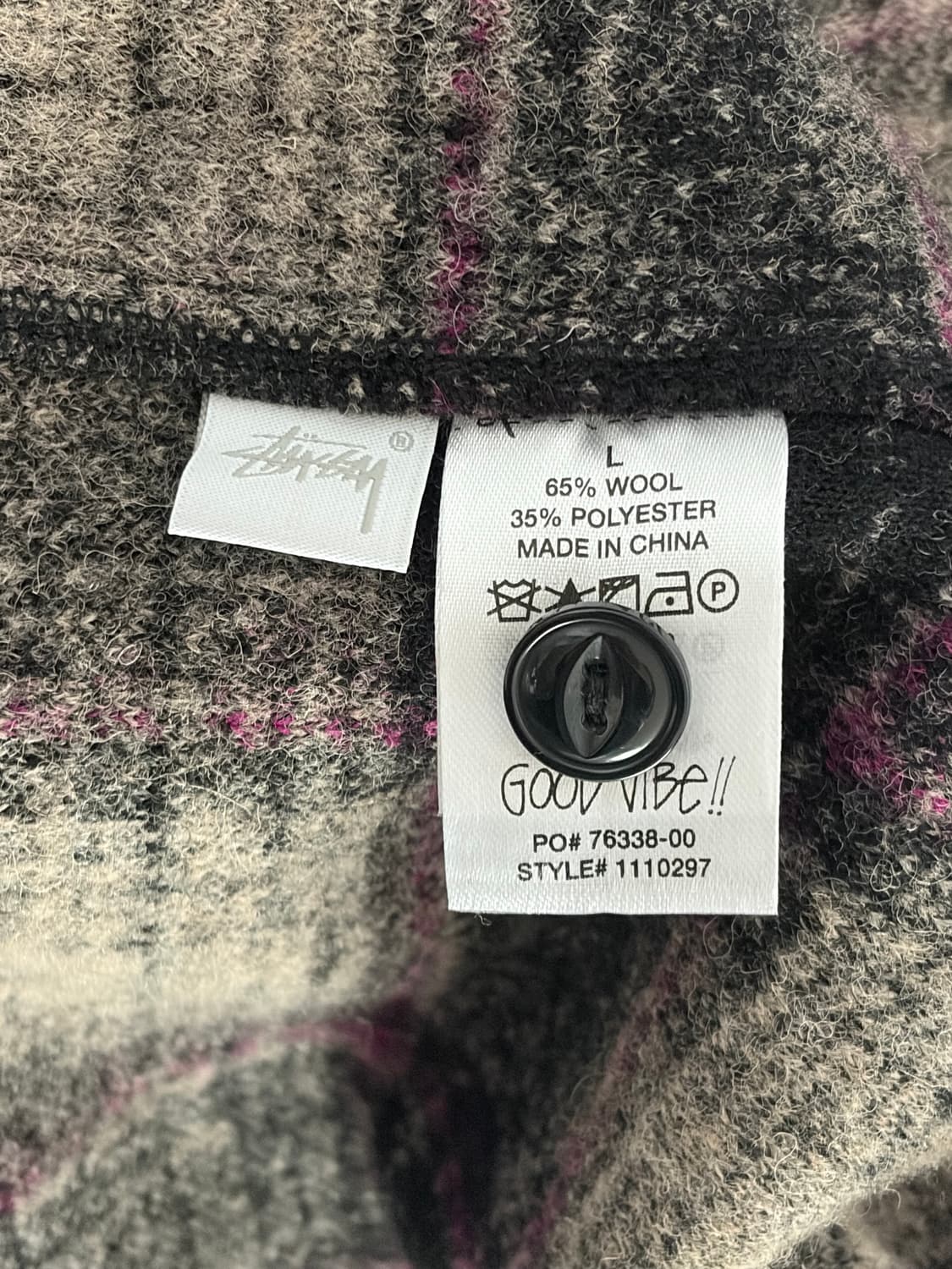 스투시 울 플레이드 체크집업  상품이미지3