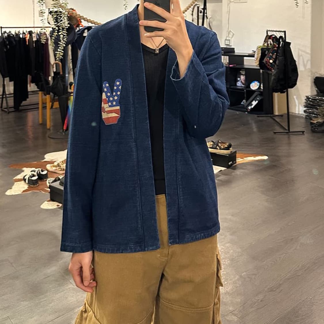 캐피탈 인디고 카카시 가디건 상품이미지8