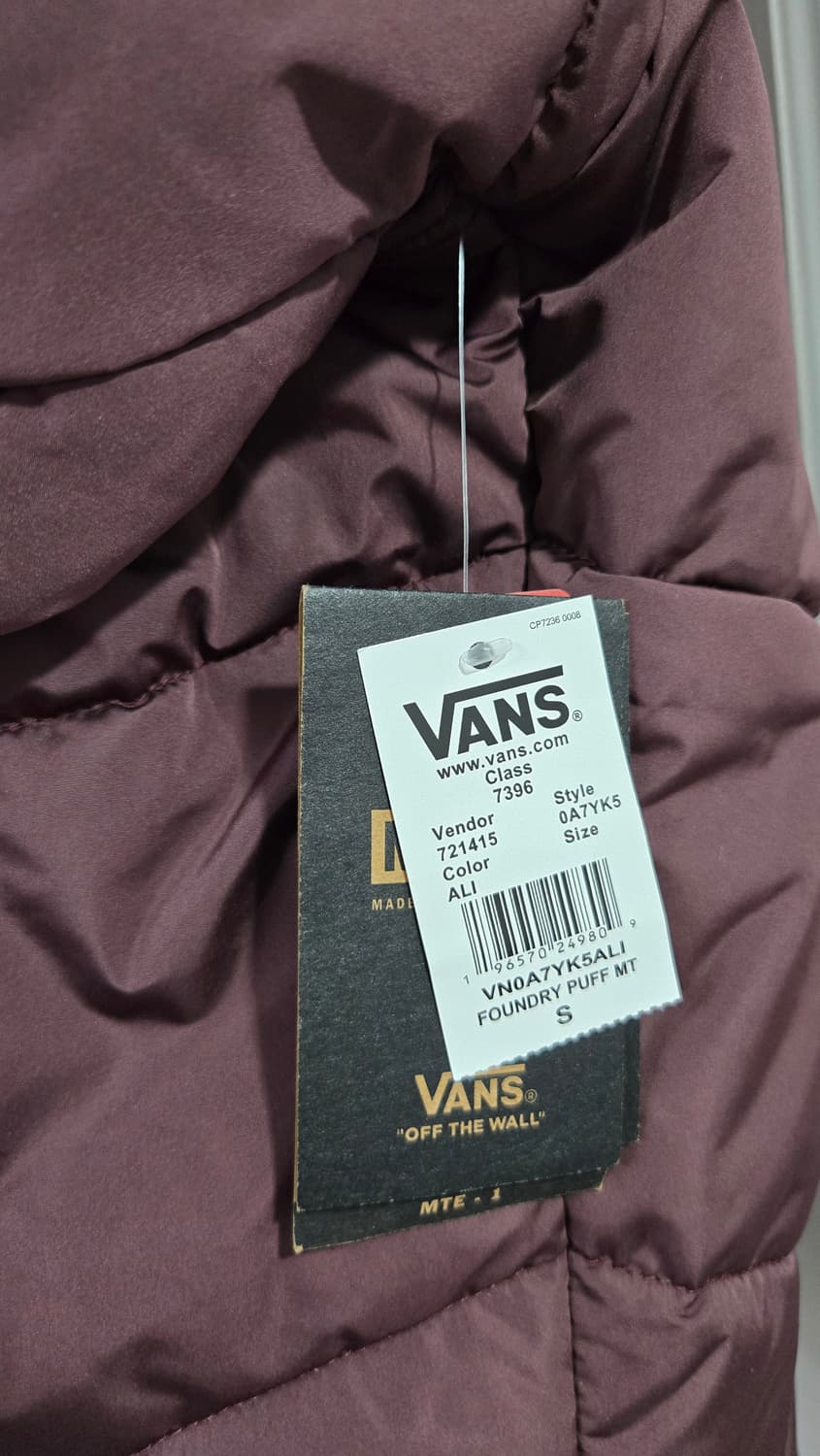 VANS반스 버건디패딩 상품이미지6