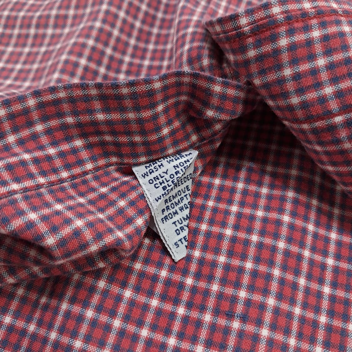 Co495 3XL 폴로 랄프로렌 레드그린 마이크로체크 반팔 셔츠 남방 상품이미지5