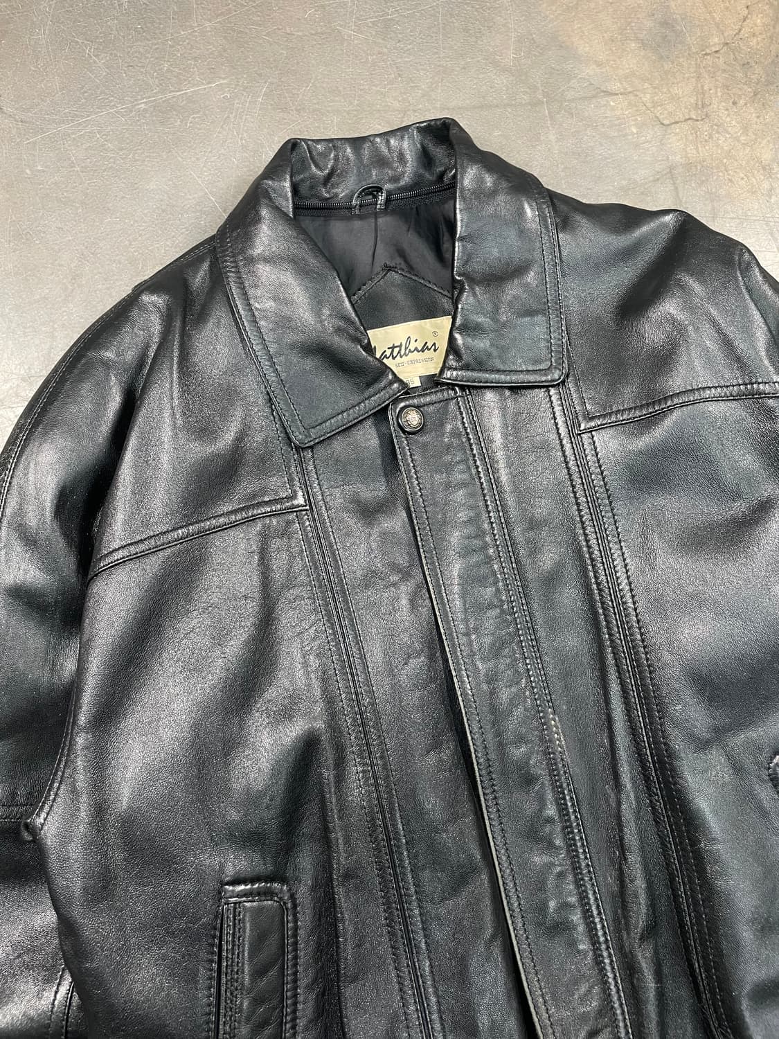 빈티지 쉽스킨 봄버자켓 상품이미지2