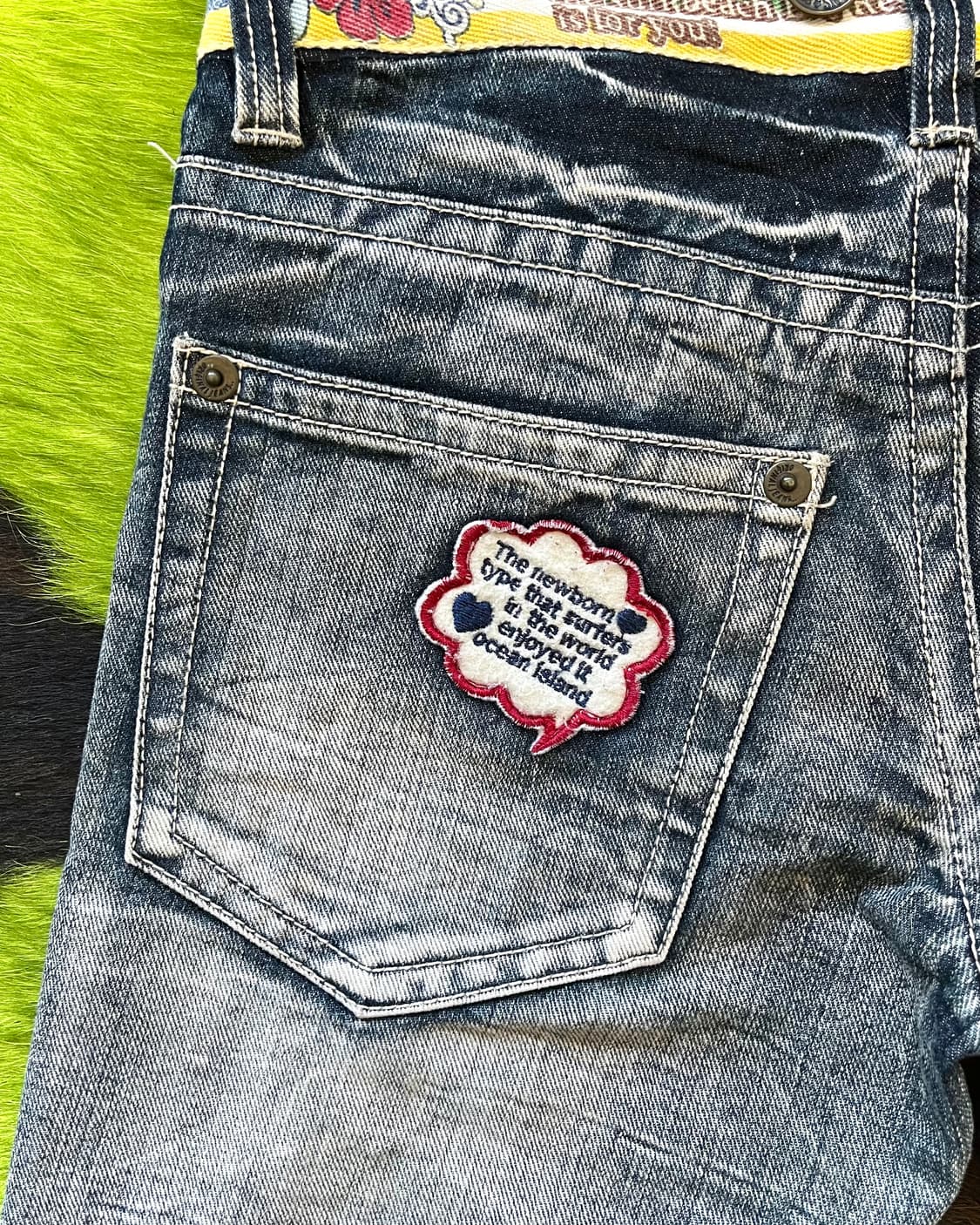 1980-90s Hyper Beach Washed Skinny Jeans 상품이미지10