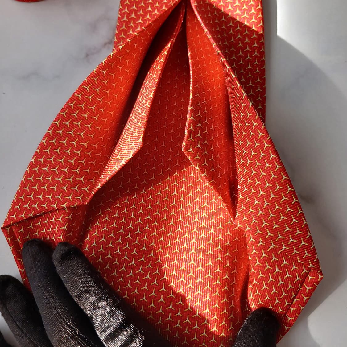 불가리 실크 다홍 세븐폴드 넥타이 9.7cm A+등급 A19578
 상품이미지10