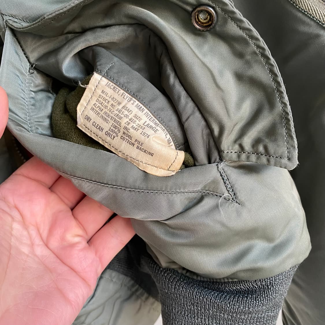 🌊74s 8279E original Ma-1 상품이미지10