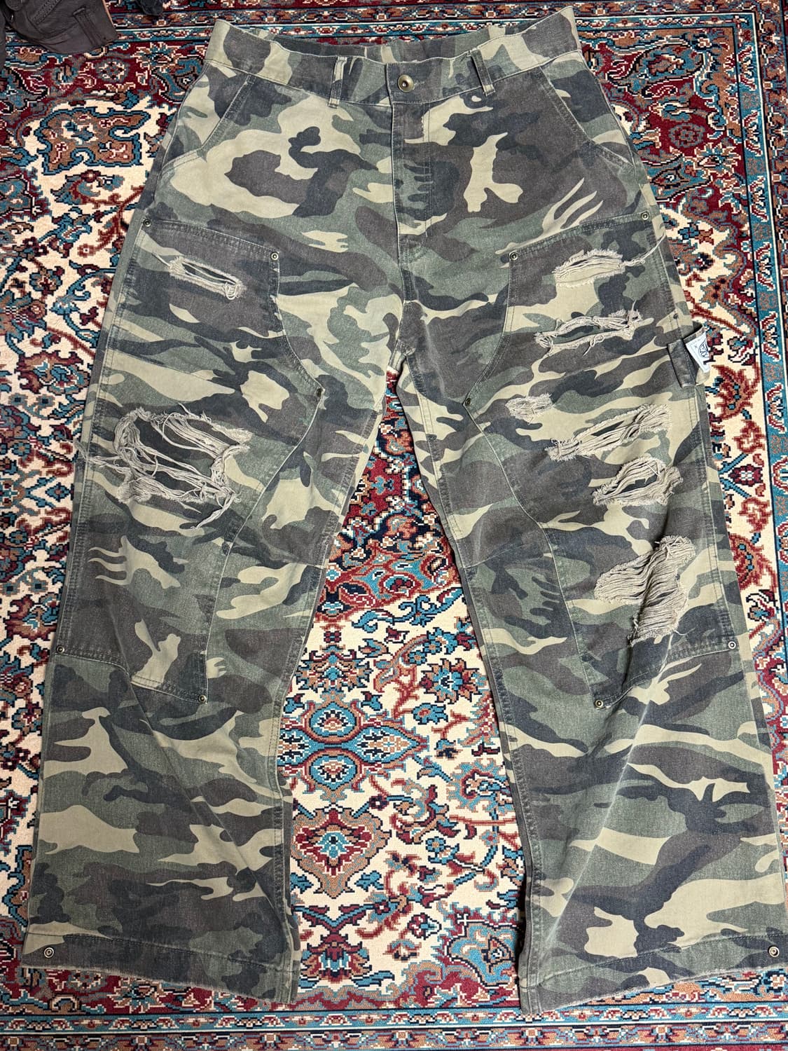 ETCE 더블니 카모 팬츠 사이즈L 상품이미지1