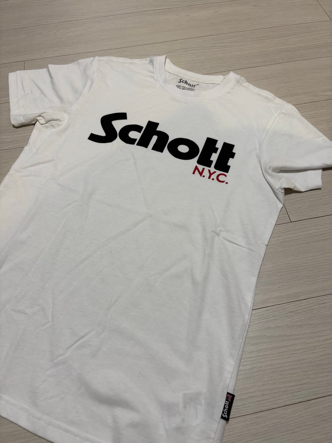 schott nyc 쇼트 로고 티셔츠 S사이즈 상품이미지1