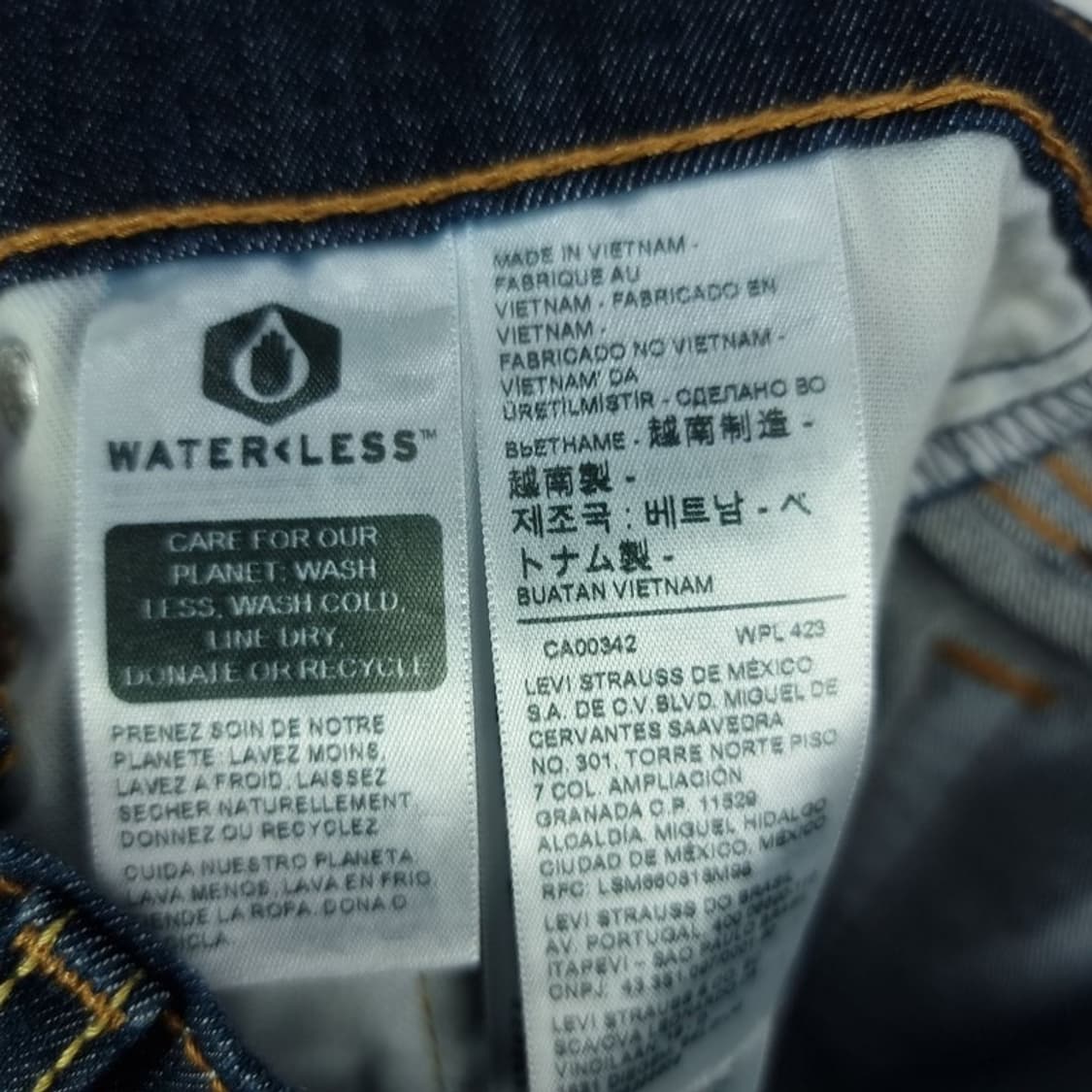 [리바이스] 505 생지 인디고 데님 팬츠 청바지 M19986 상품이미지9