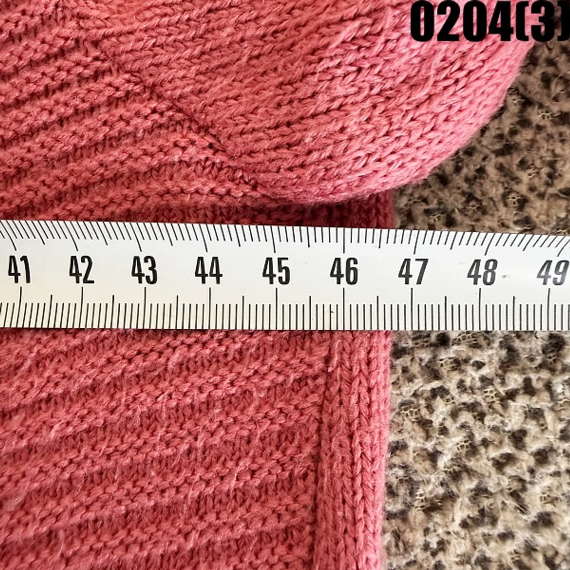 [90] 크로커다일 여성 배색 퀼팅 니트 스웨터 0204(3) 상품이미지5