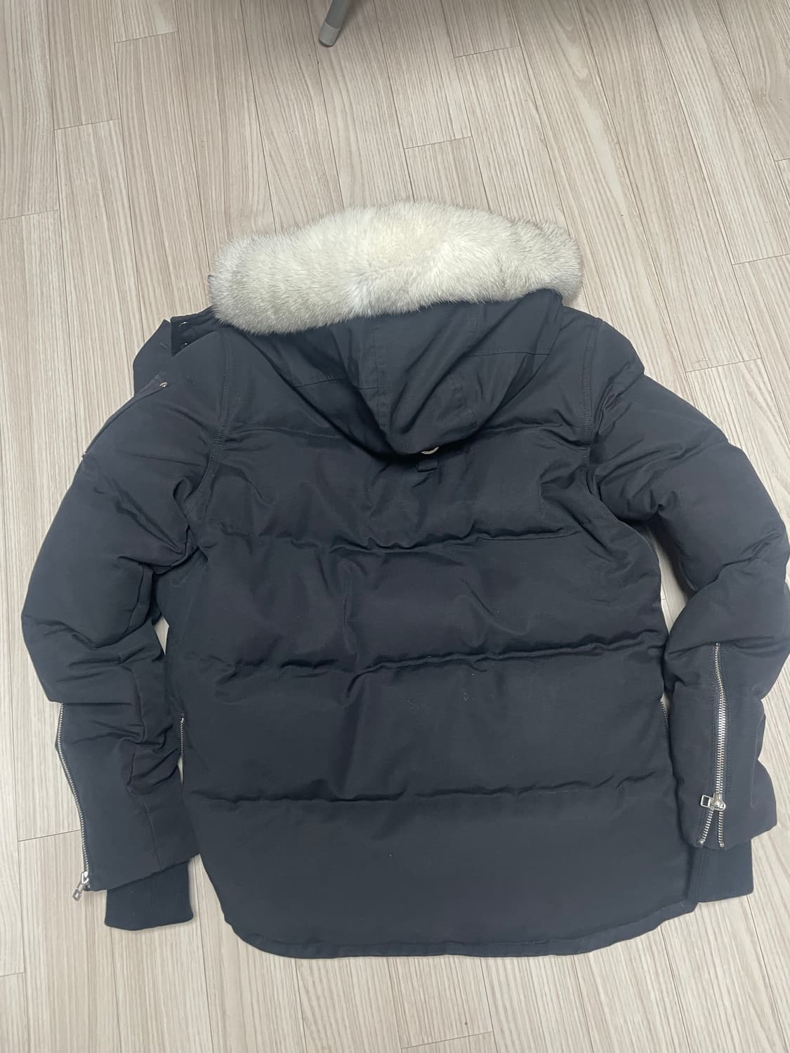 파워정품) 신형 21fw무스너클 쓰리쿼터 남성 블랙 패딩 M 상품이미지7