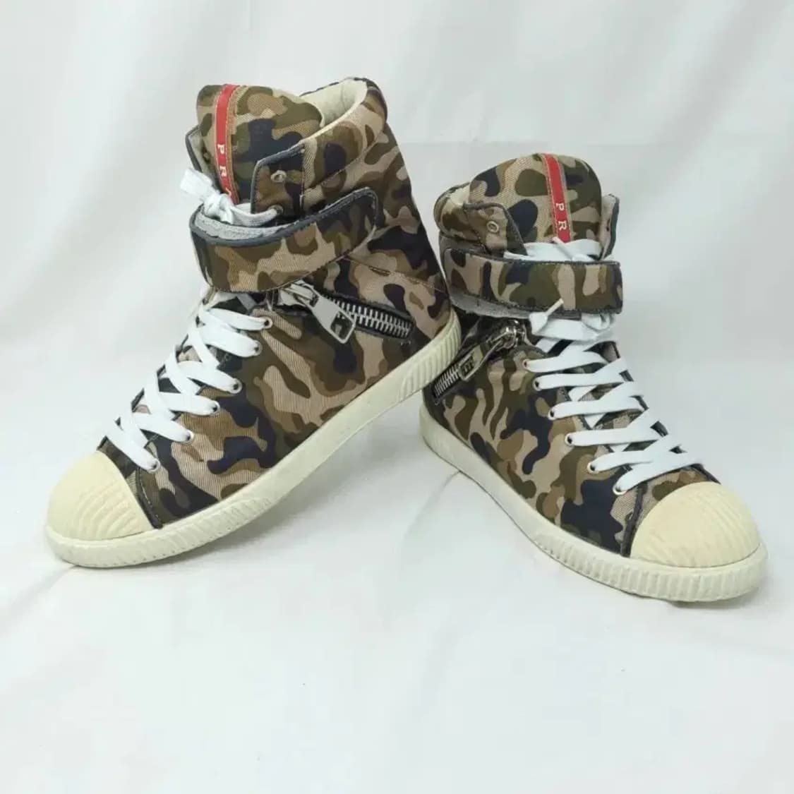 프라다 더블지퍼 하이탑 스니커즈 운동화 240 상품이미지8