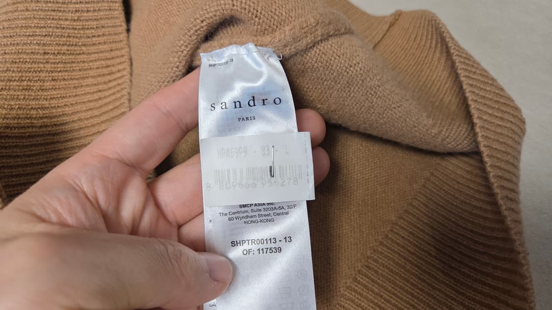 산드로 옴므 PEACE 크루넥 울 니트 상품이미지5