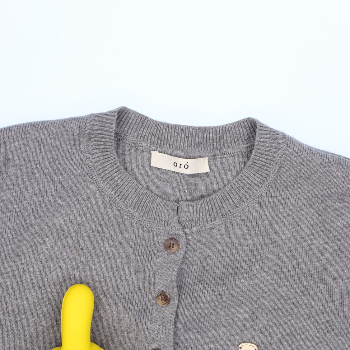 90정도 오로 여성 라운드 가디건 0126H1 상품이미지3