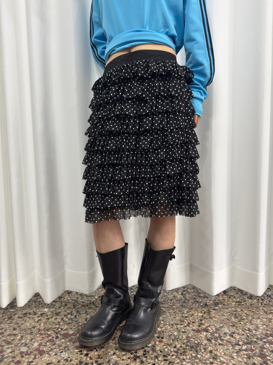 dot layered sha skirt 상품이미지1
