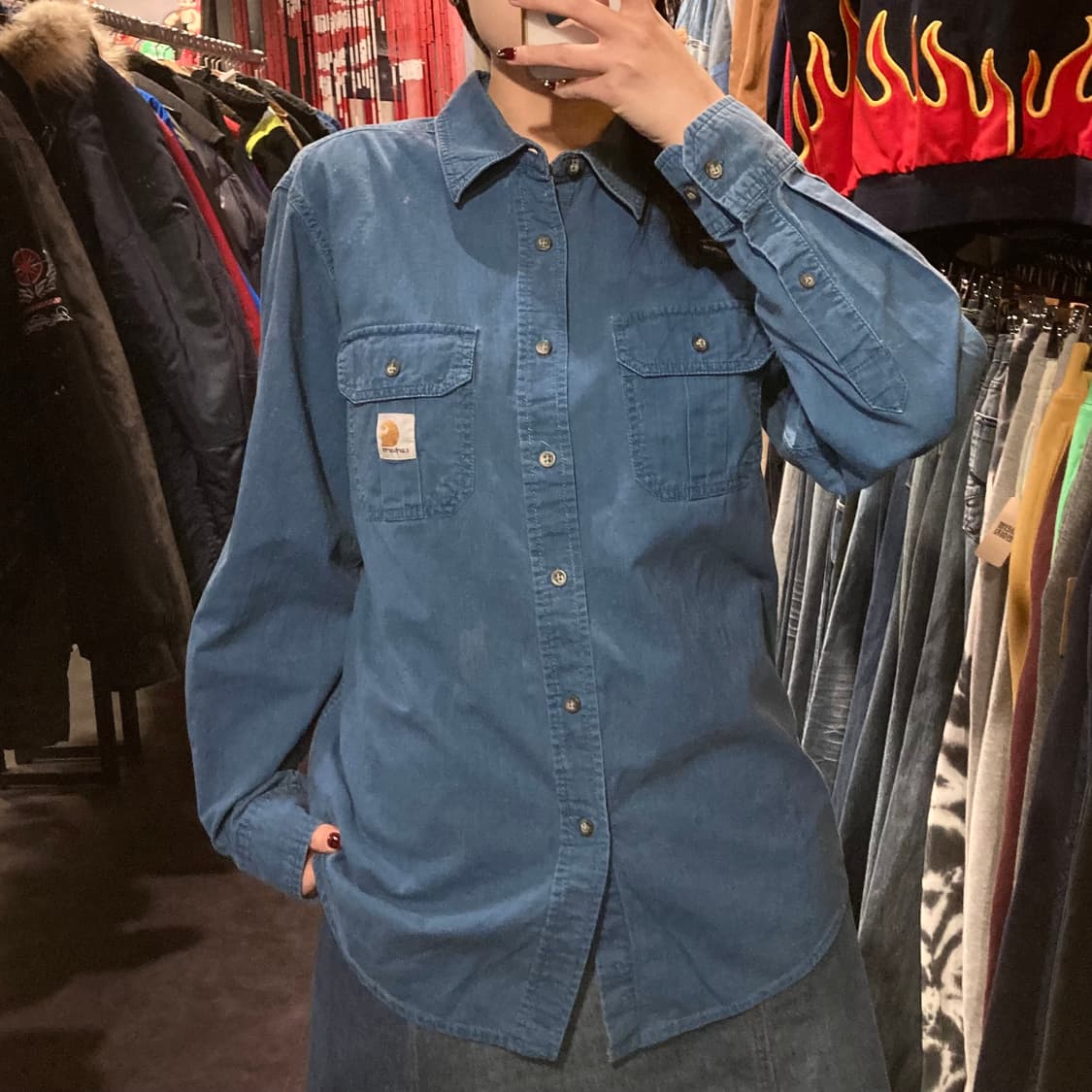 [IM] 칼하트 블루 긴팔셔츠 상품이미지1