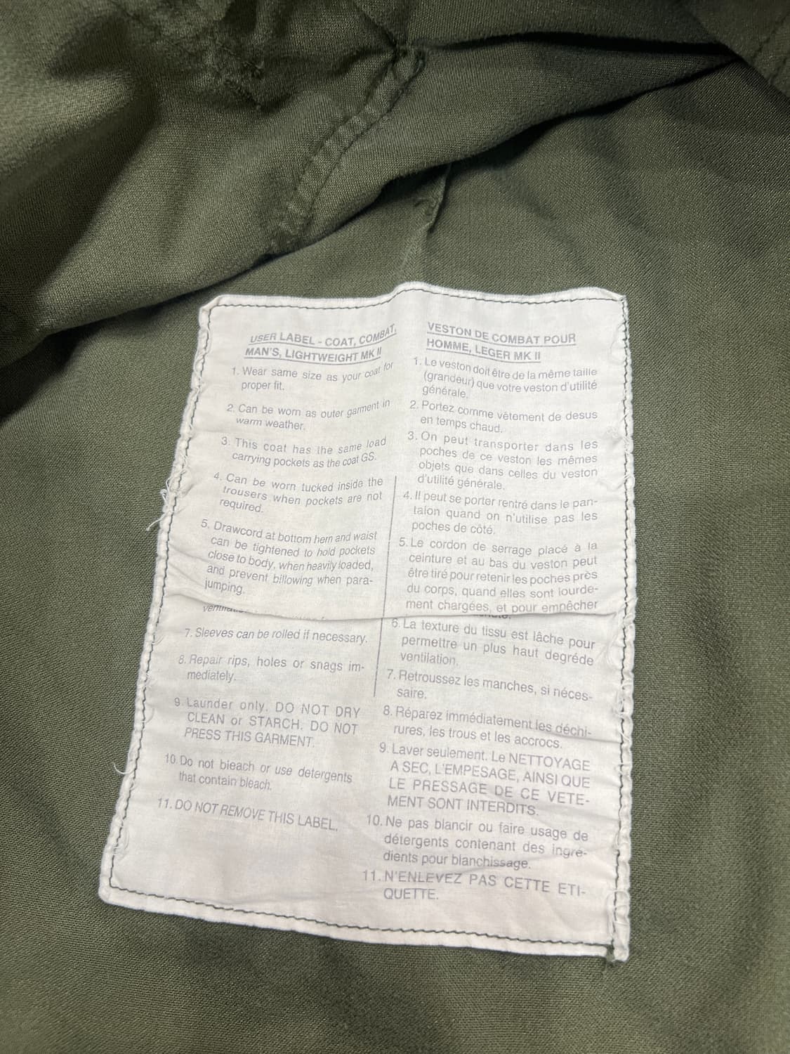 캐나다군 MK-2 경량 필드 자켓  상품이미지6