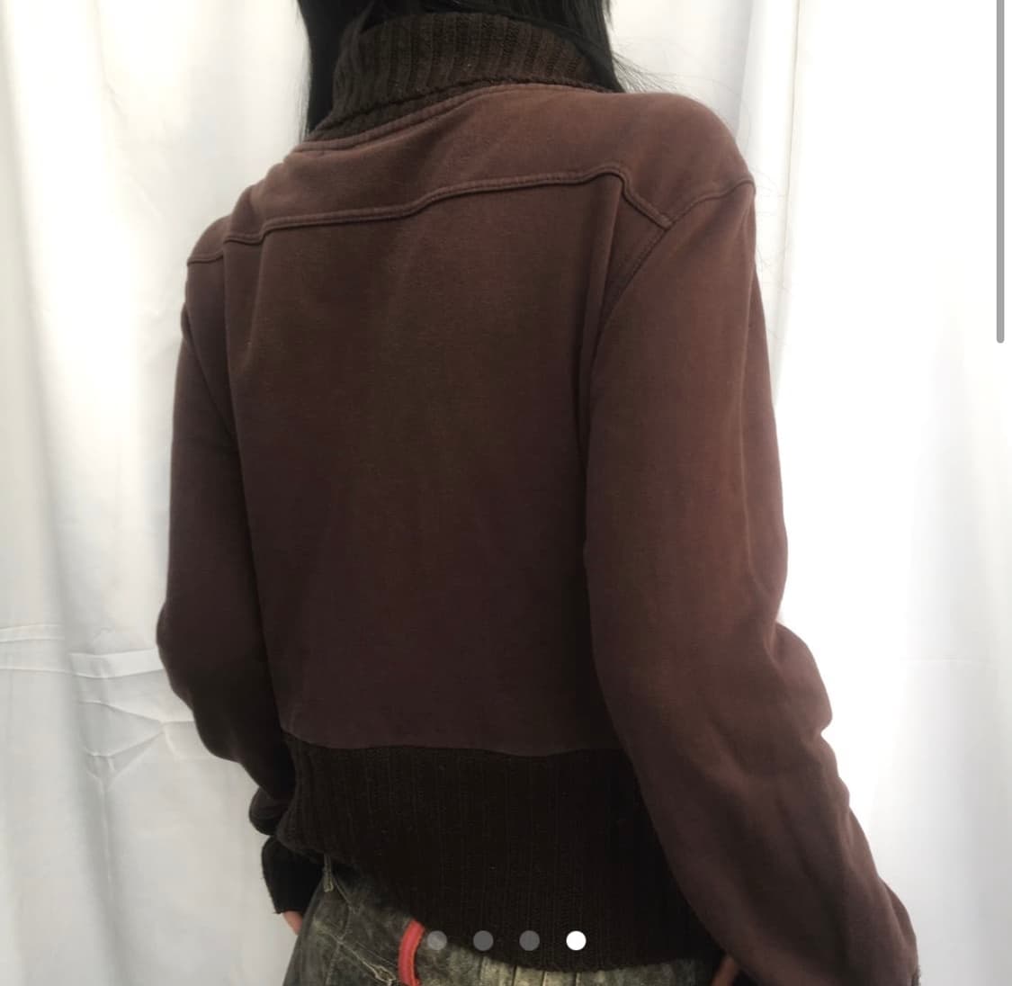 빈티지 니트 집업 상품이미지4