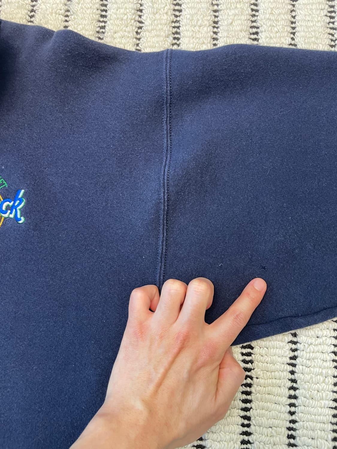 하드락카페 네이비 반집업 맨투맨 상품이미지5