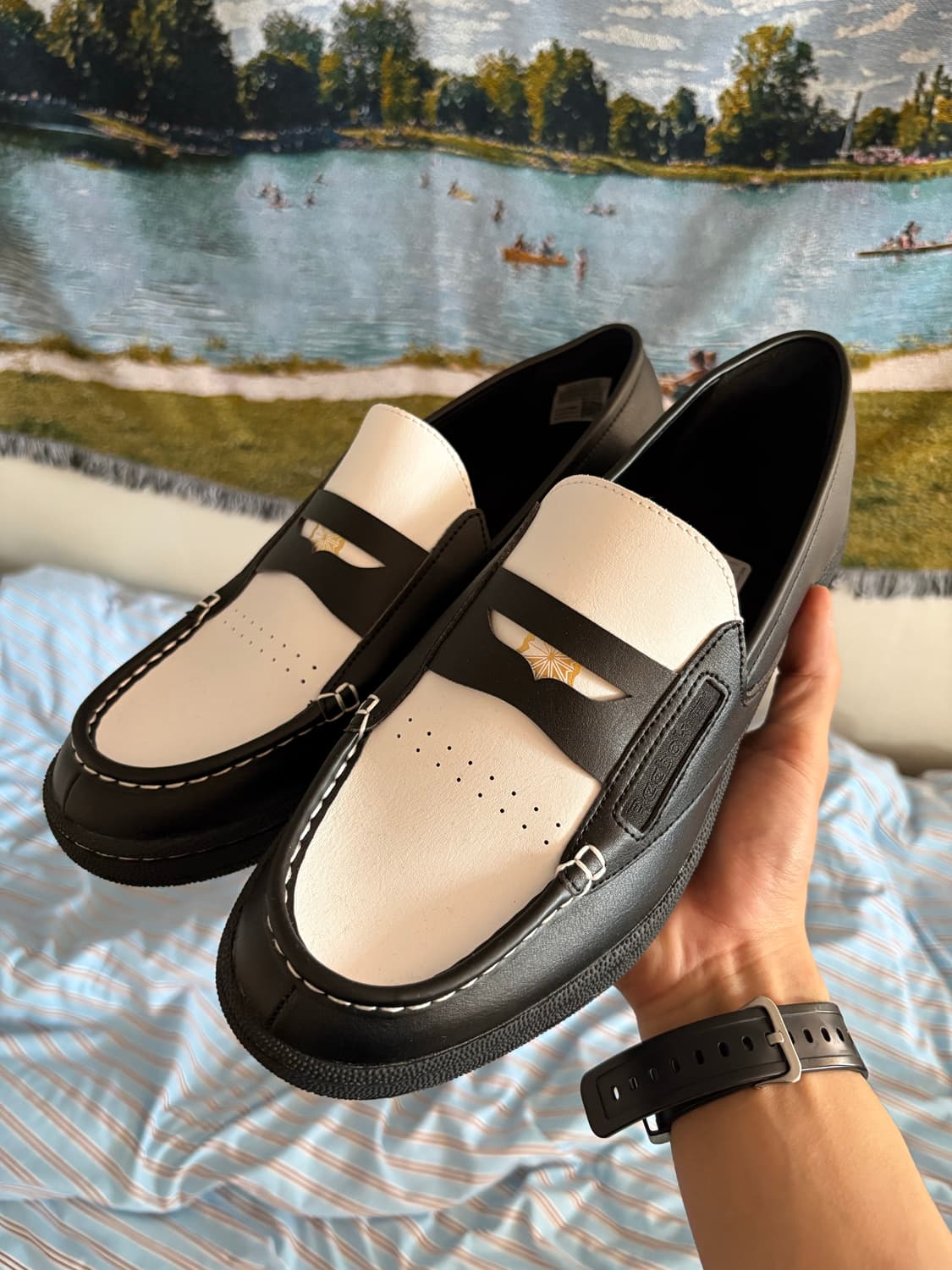 리복 클럽c 로퍼 블랙화이트 285 상품이미지1