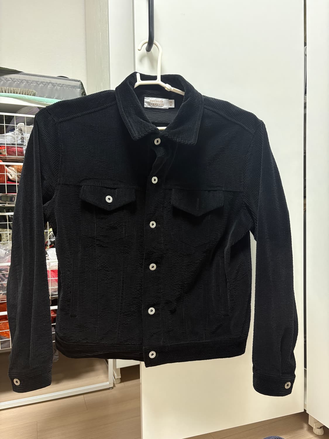 유니드 가먼츠 검정 코듀로이 자켓 상품이미지1