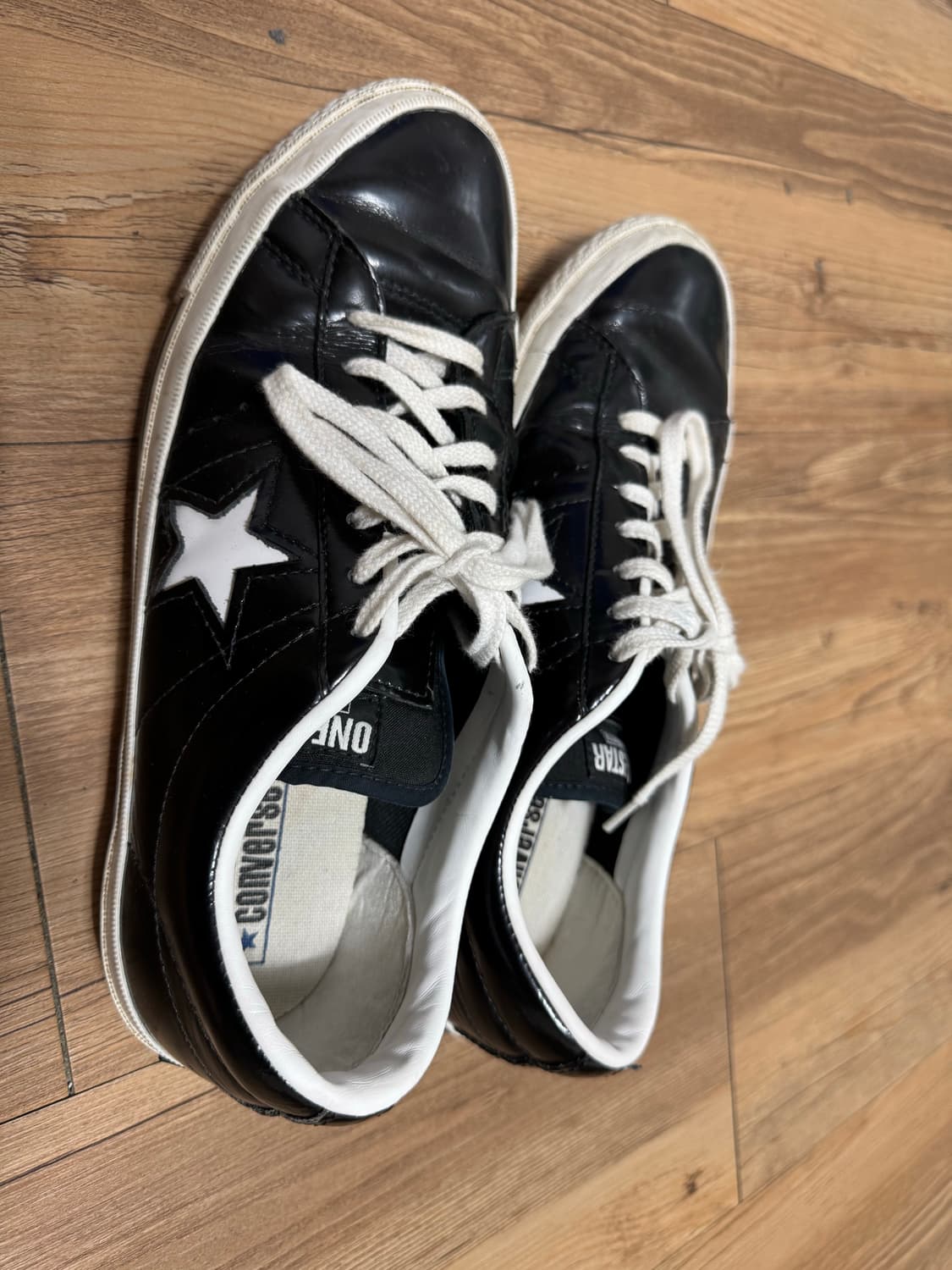 컨버스 올스타 원스타 레더 로우 블랙 280 상품이미지1