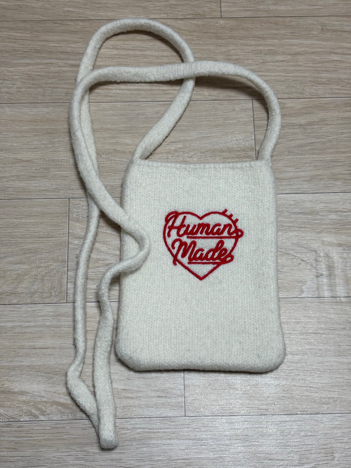 휴먼메이드 니트 미니 숄더백 화이트 상품이미지2