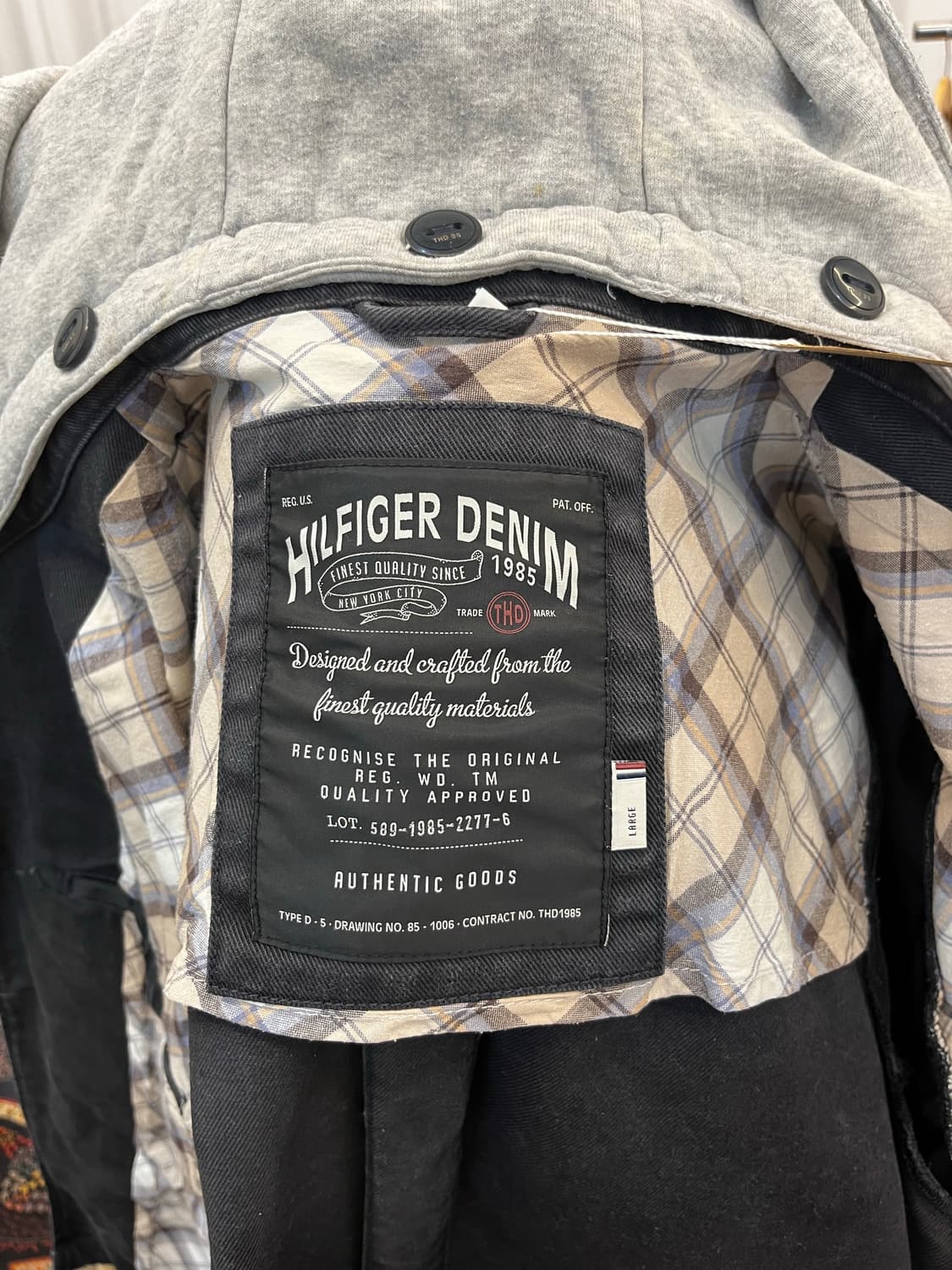 힐피거데님 헤비코튼 후드 사파리 자켓 상품이미지9