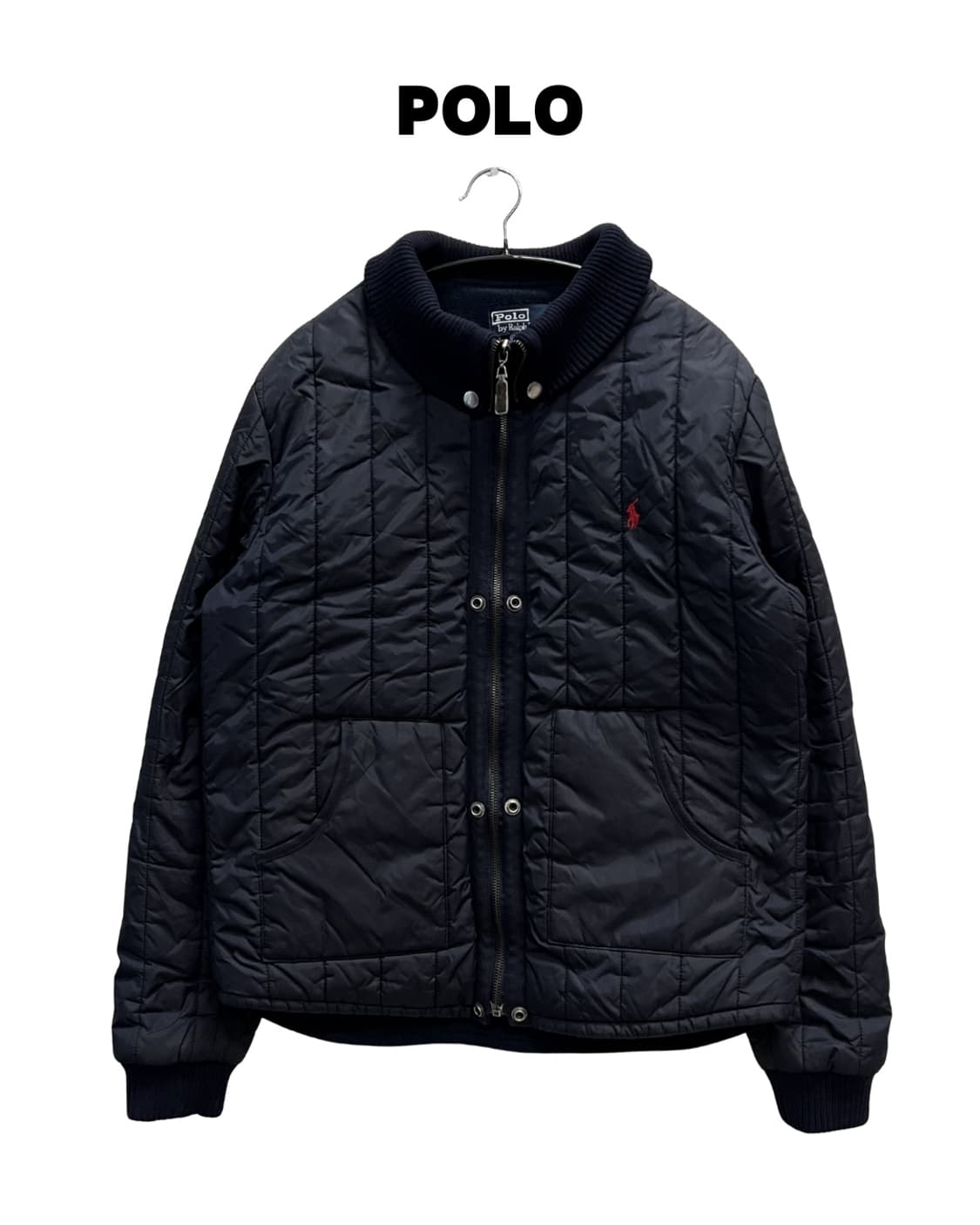폴로랄프로렌 누빔 퀄팅 기모 자켓 네이비 상품이미지1