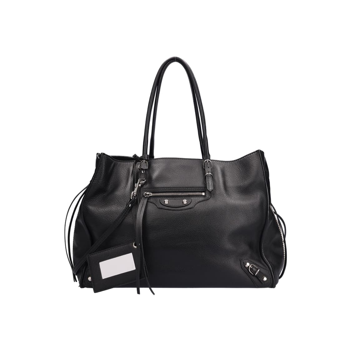 발렌시아가 432596 파피에르 시티백 레더 블랙 상품이미지1