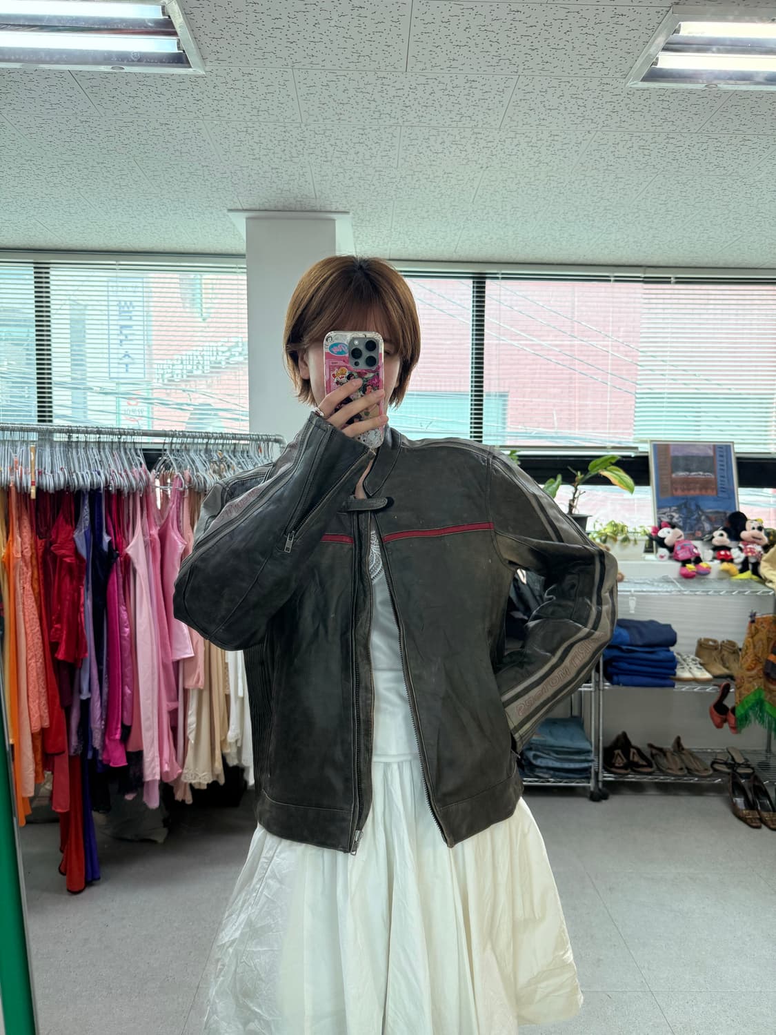 Usa leather racing jacket 레이싱 가죽 자켓 상품이미지2
