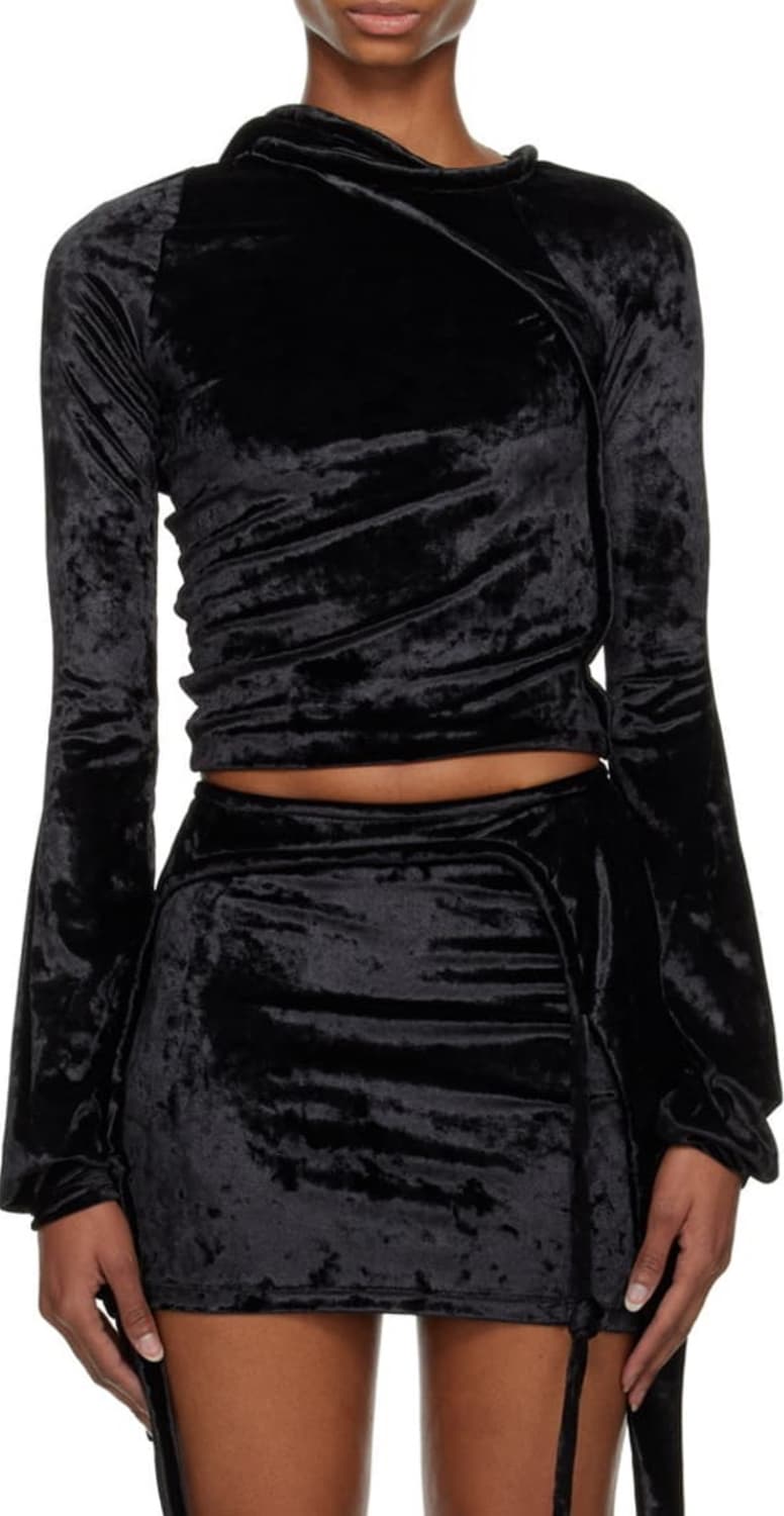 오토링거 벨벳 롱 슬리브 후드티 상품이미지4