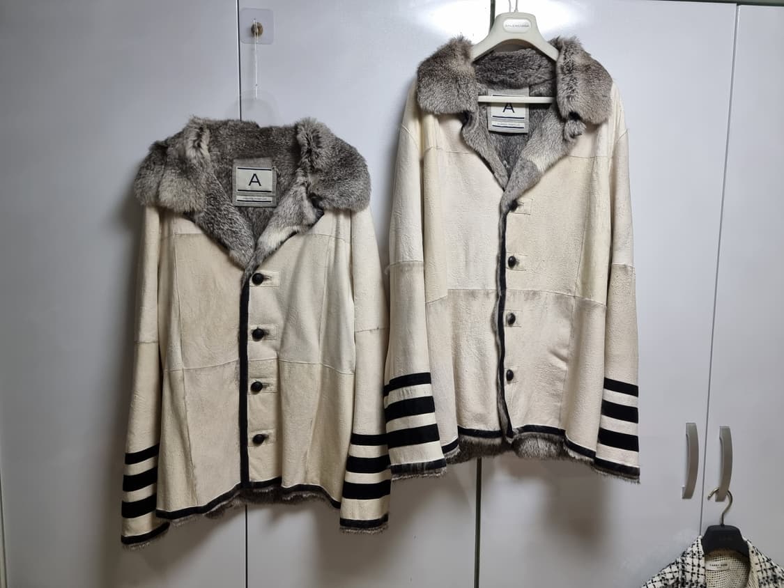 안드레아 폼필리오 스웨이드 가죽 시어링 무스탕 상품이미지3