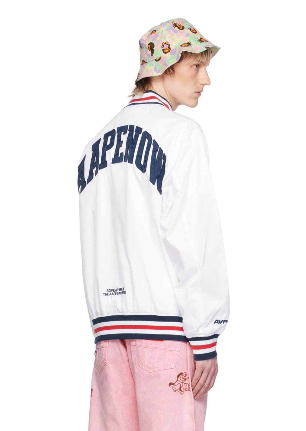 XL/ 에이프 25FW 스트라이프 트리밍 봄버 자켓 상품이미지2