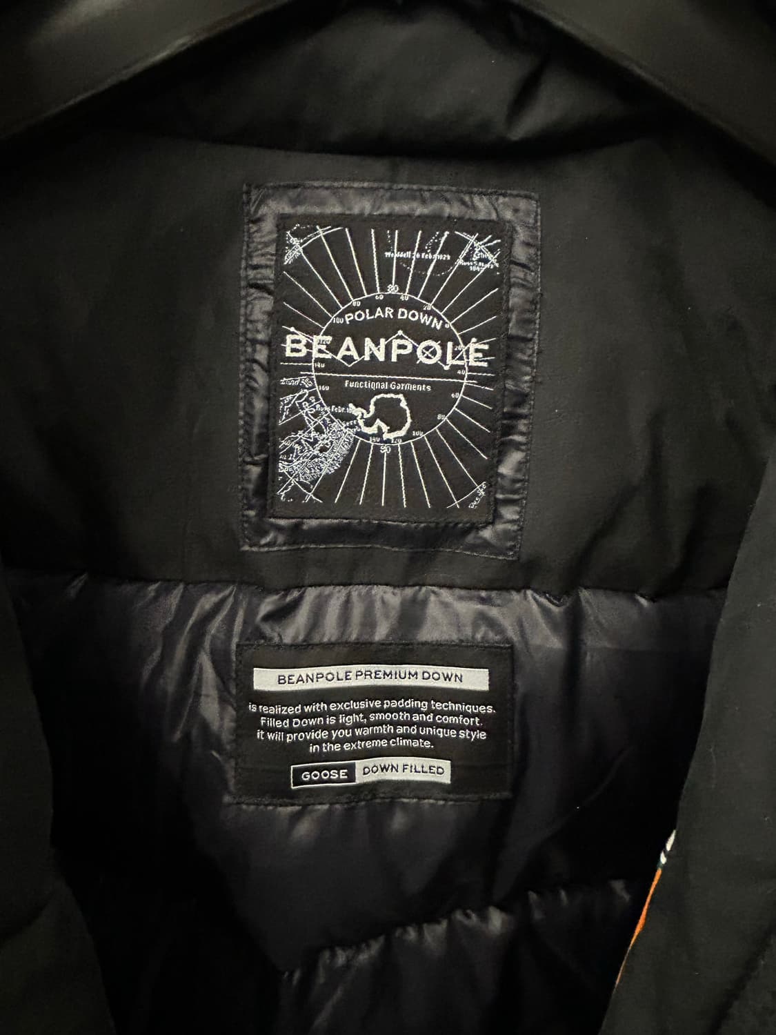 빈폴 구스다운 블랙 후드 패딩 점퍼 상품이미지5