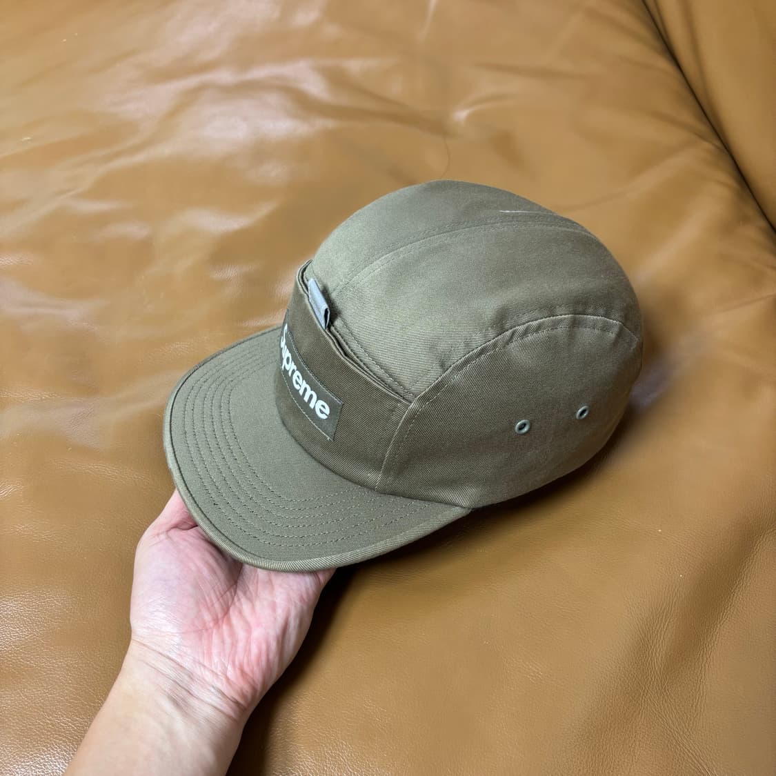 Supreme 슈프림 워시드 카키 캠프캡 모자 (Washed Khaki) 상품이미지4