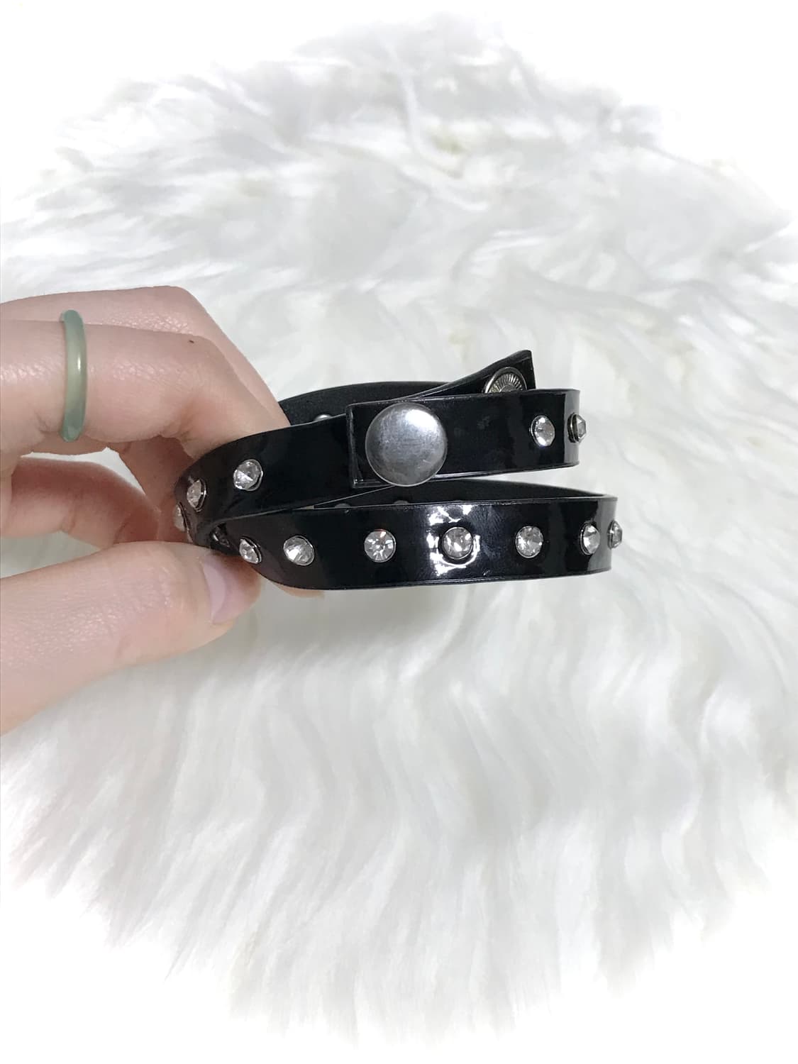 빈티지 펑크 크리스탈 찡 뱅글 팔찌 상품이미지3