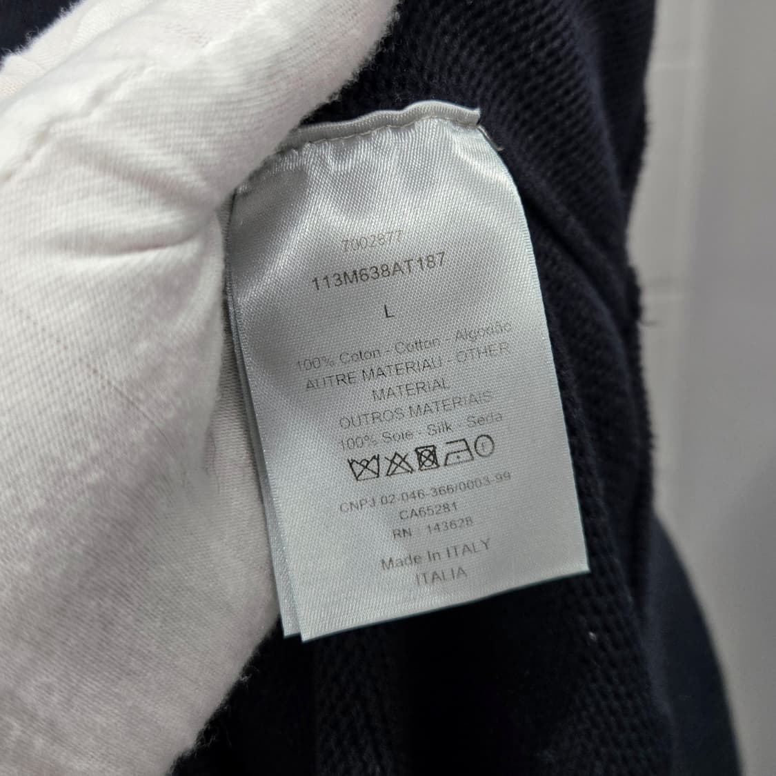 디올 오블리크 인서트 니트 L 상품이미지5