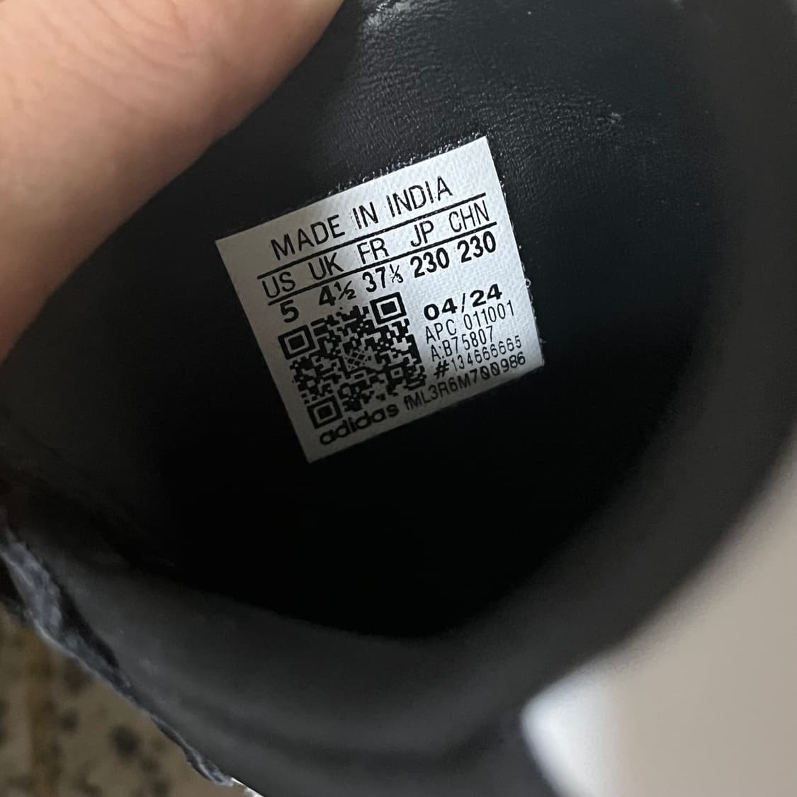 아디다스 삼바 OG 블랙 화이트 검 230 상품이미지5