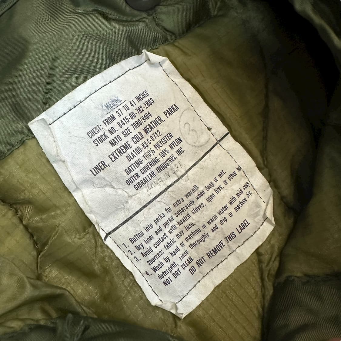 미군 오리지널 M65 피쉬테일 파카 상품이미지7