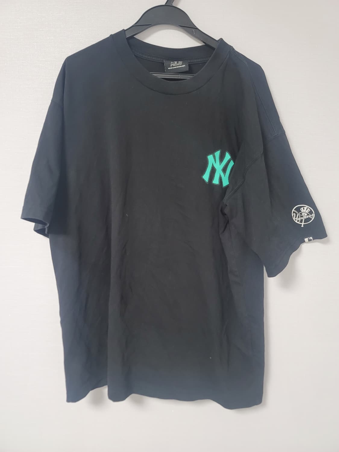 XL MLB 네온아트 쿠퍼스 티셔츠 NY (BLACK) 상품이미지1
